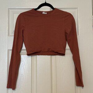 Cotton On long sleeve crop top